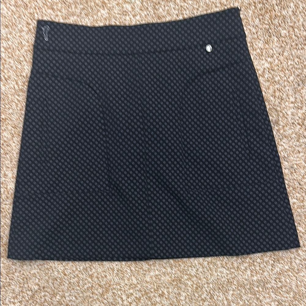 Golfino Black Patterned Golf Skort-Sz 8.  NWOT